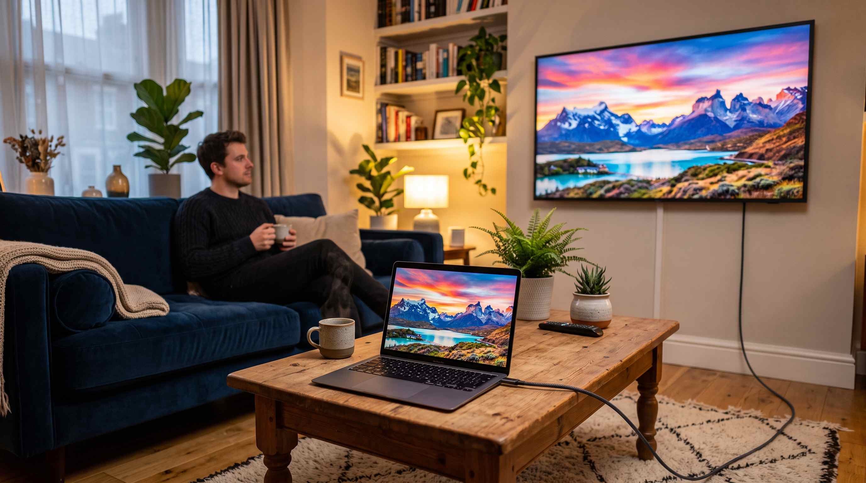 Как подключить ноутбук к телевизору — через HDMI и по беспроводной сети