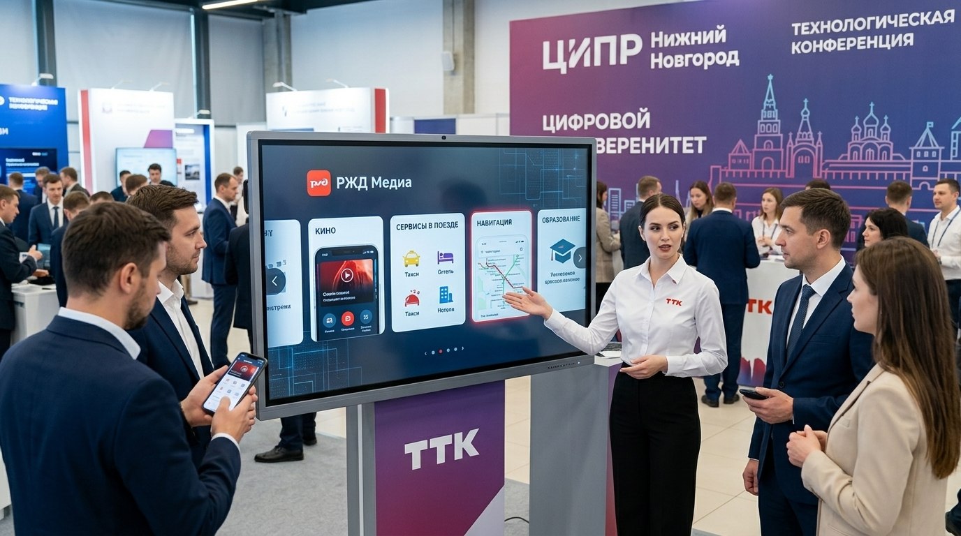 Платформу РЖД Медиа представили на конференции ЦИПР в Нижнем Новгороде